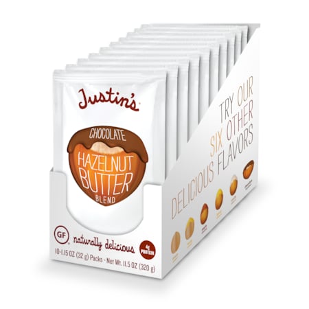 Justins Chocolate Hazelnut Almond Butter 1.15 oz., PK60 78491